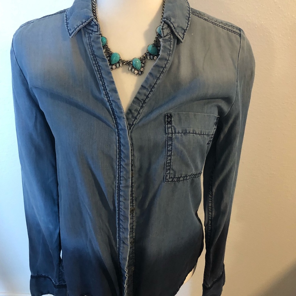 Anthropologie denim button down